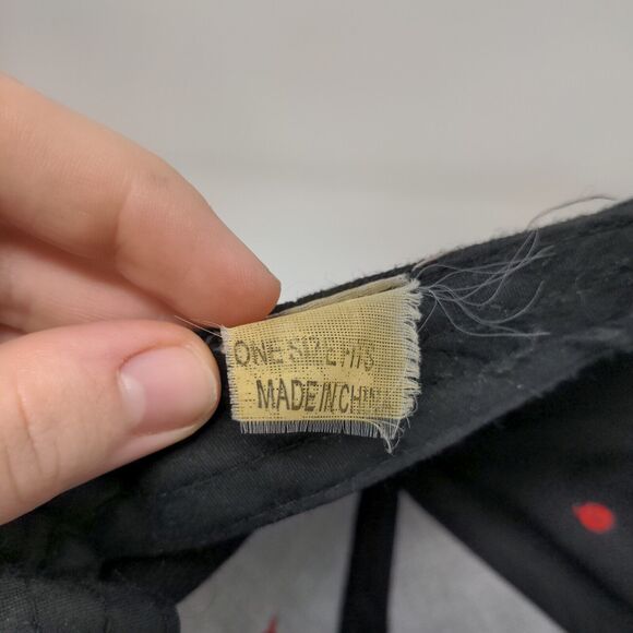 Fox Racing Strapback Hat Black Red One Size Big Embroidered Logo - Picture 11 of 11